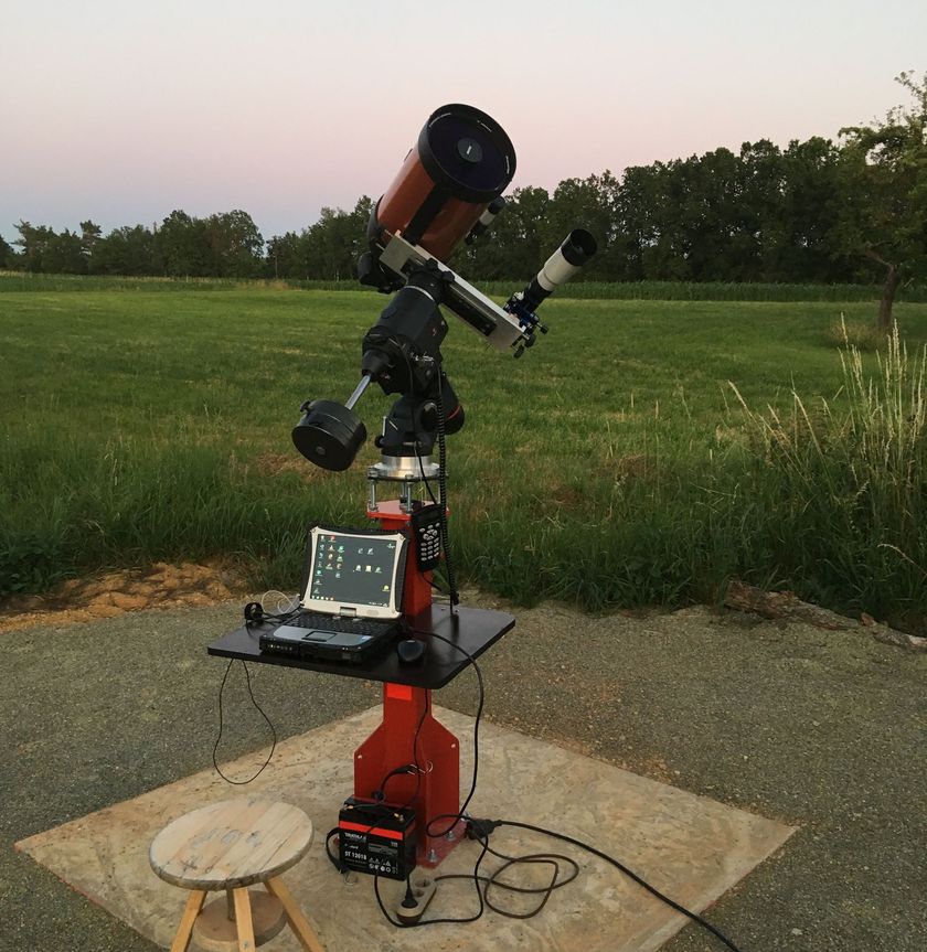 Astro C8 mounted