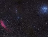 gegend im sternbild stier und perseus plejaden und ngc1499  135mm widefield mit sony a7sa 20201115